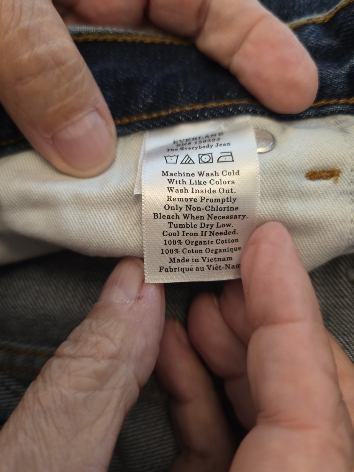NWT Everlane The Everybody Jean Sz E9x30 Organic Cotton Short Blue Denim Unisex