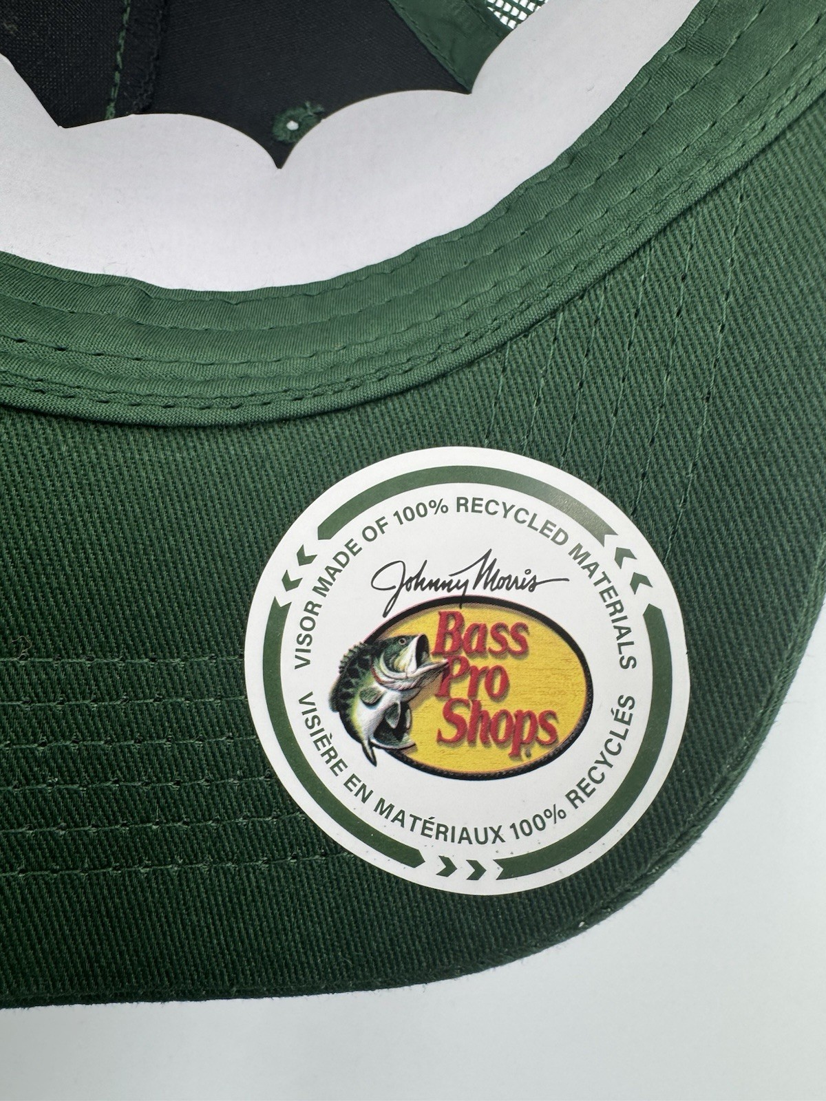 Bass Pro Shops Black Mesh Snapback Trucker Hat Green/Yellow O/S