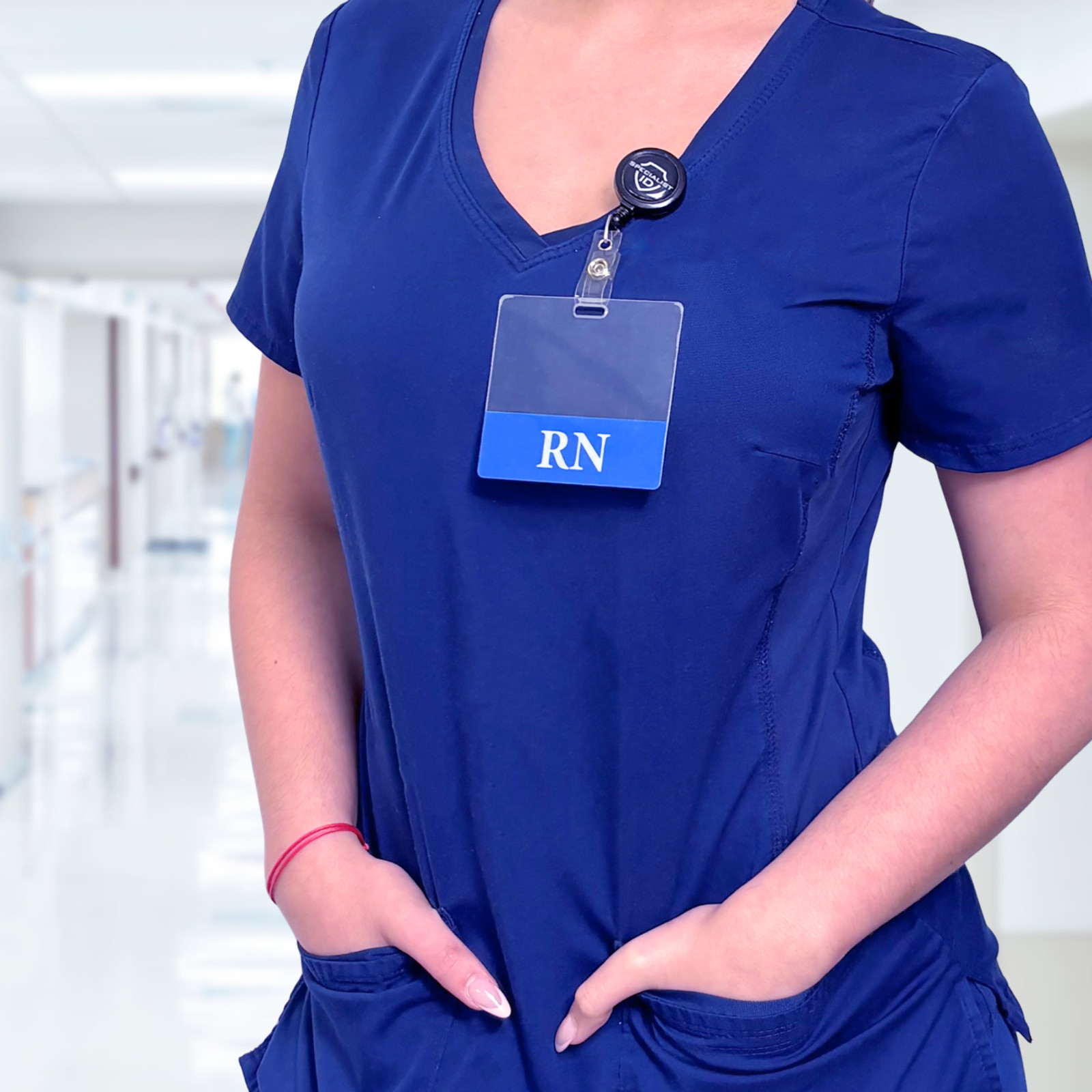 CLEAR RN Badge Buddy – Horizontal – Hospital ID Card Buddies Registered Nurses