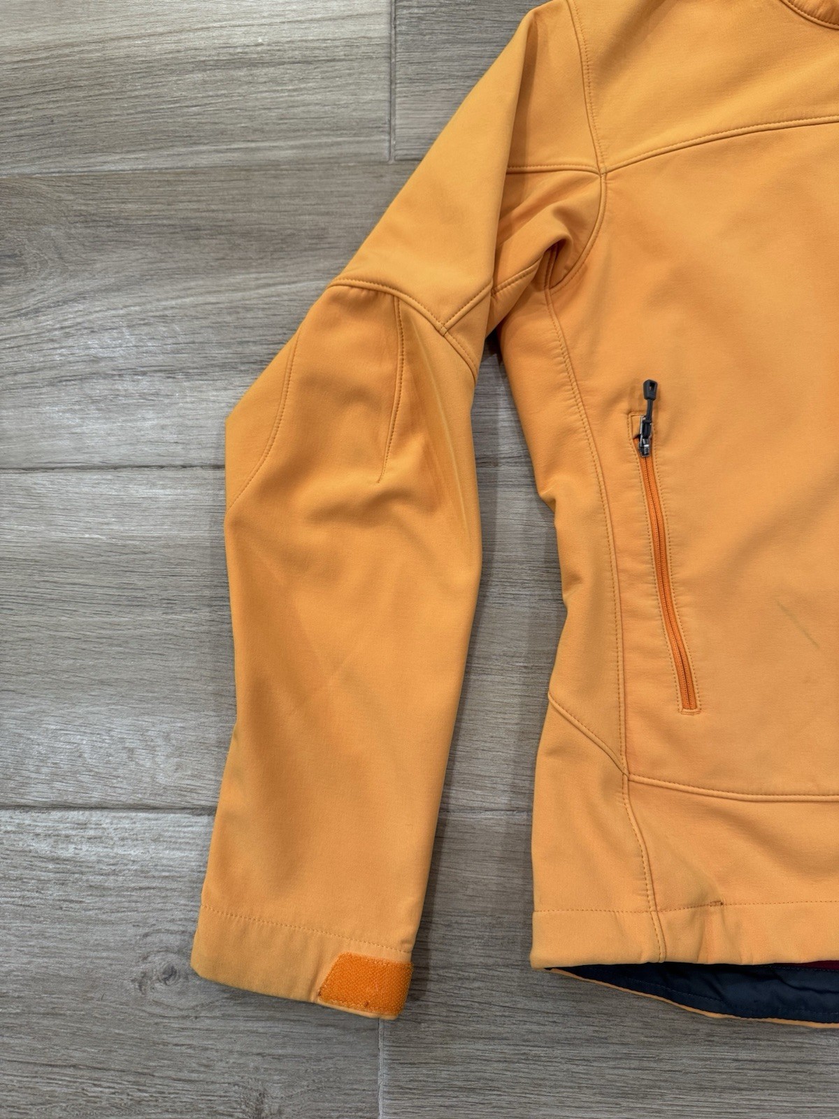 Patagonia Women’s Adze Softshell Jacket MEDIUM Orange Full Zip Outdoor *SEE PICS
