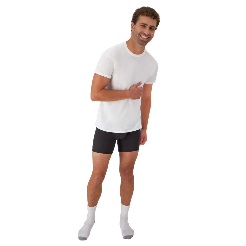 Hanes Men’s Super Value Pack White Crew T-Shirt Undershirts, 10 Pack