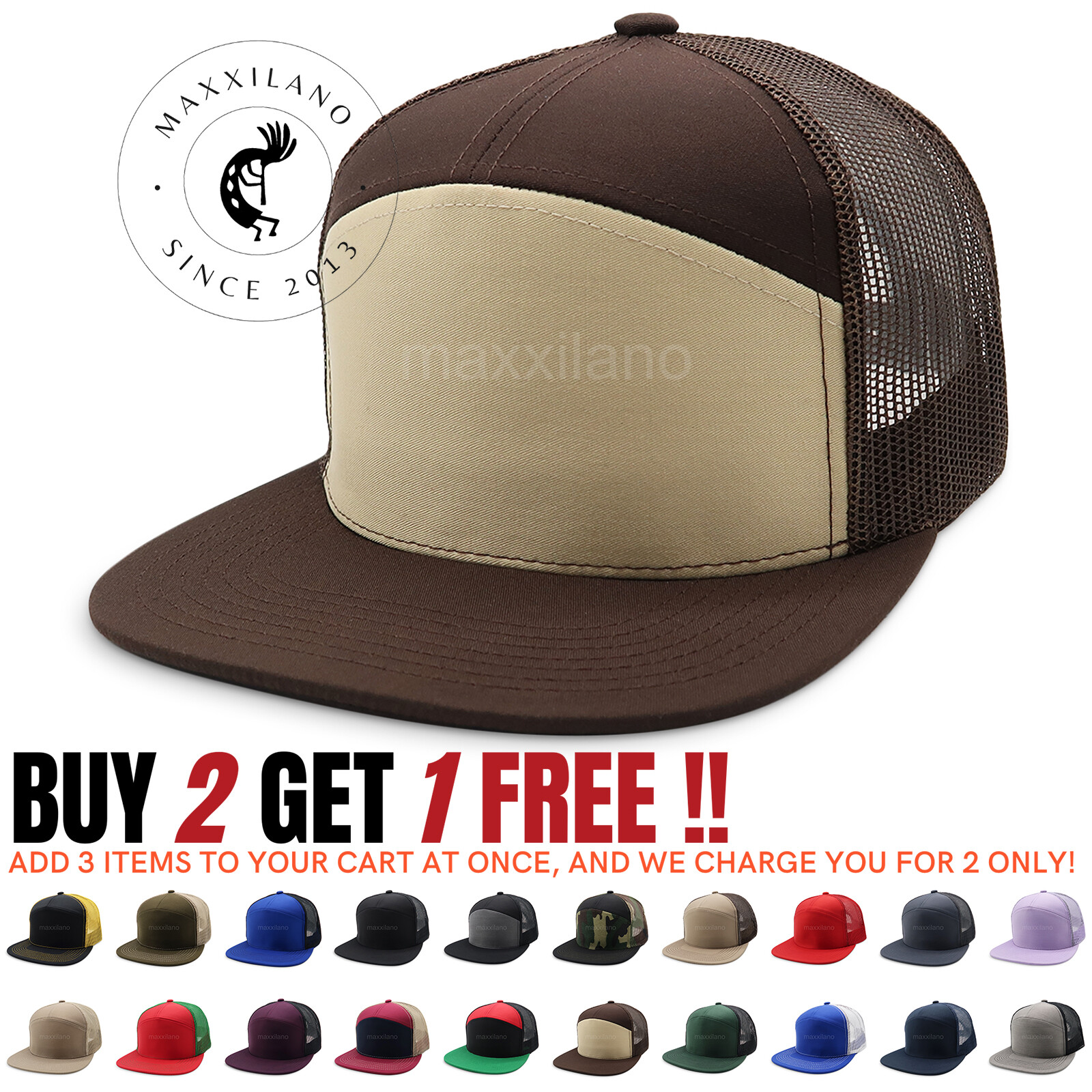 Snapback Hat Cotton Mesh Solid Flat Bill Casual Style Baseball Cap Trucker Visor