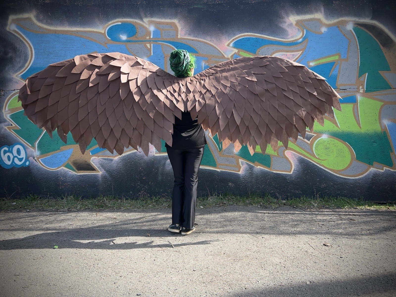 American Bald Eagle Wings Brown Angel Wings Moveable