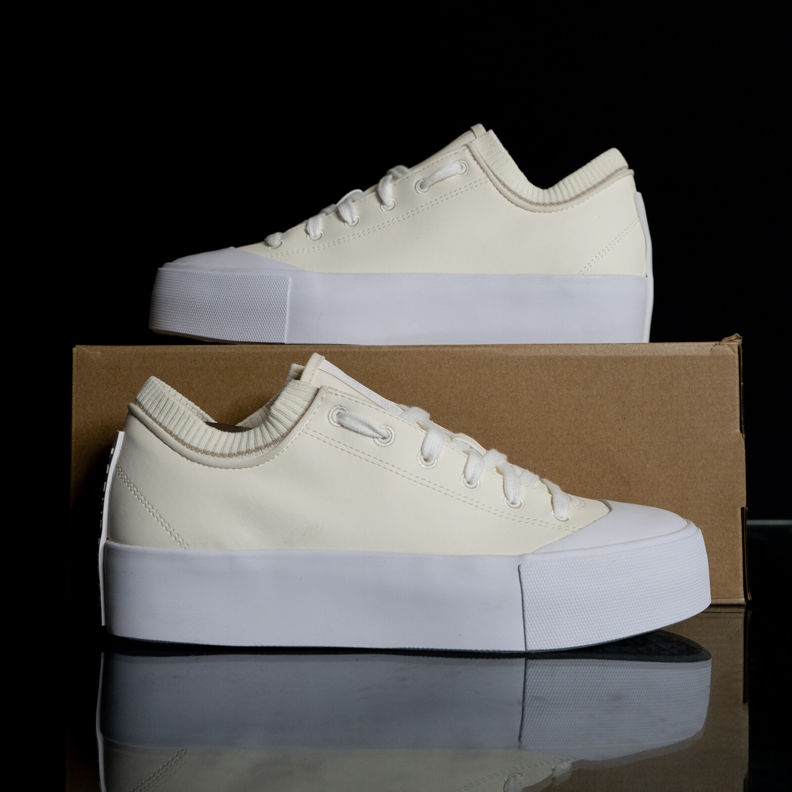 Adidas Karlie Kloss Vegan Women’s White Tennis Shoe Athletic Sneaker #739