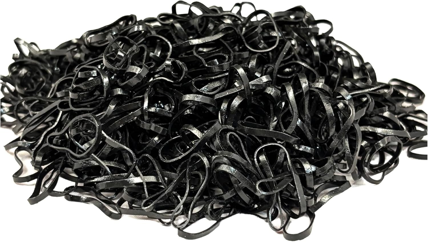 500 Pack Rubber Bands for Hair – 22mm Durable, Non-Slip Elastic Hair Ties for