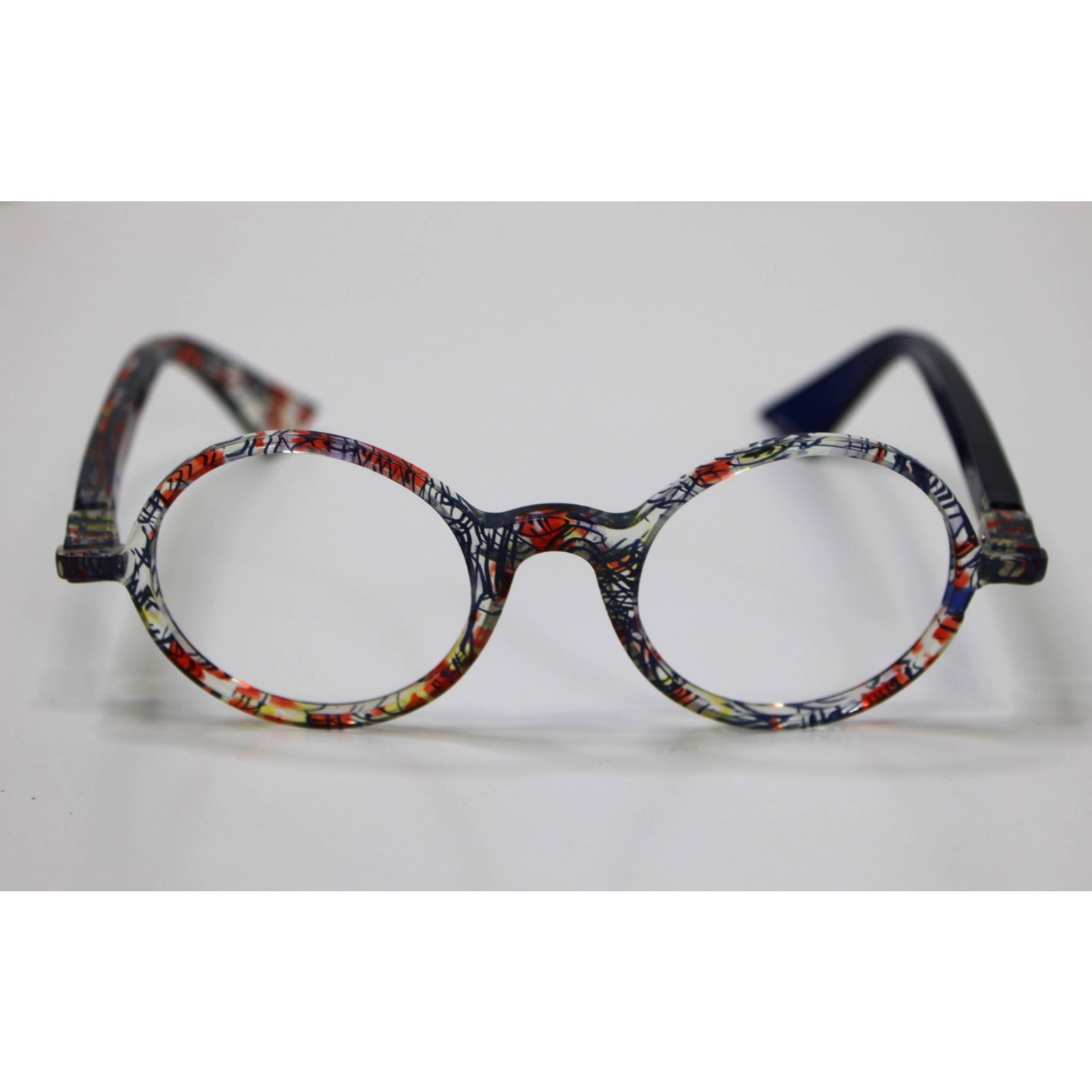 Piero Massaro Eyeglasses Glasses Frames Only PM484 EY2 Round Unisex Italy 142mm