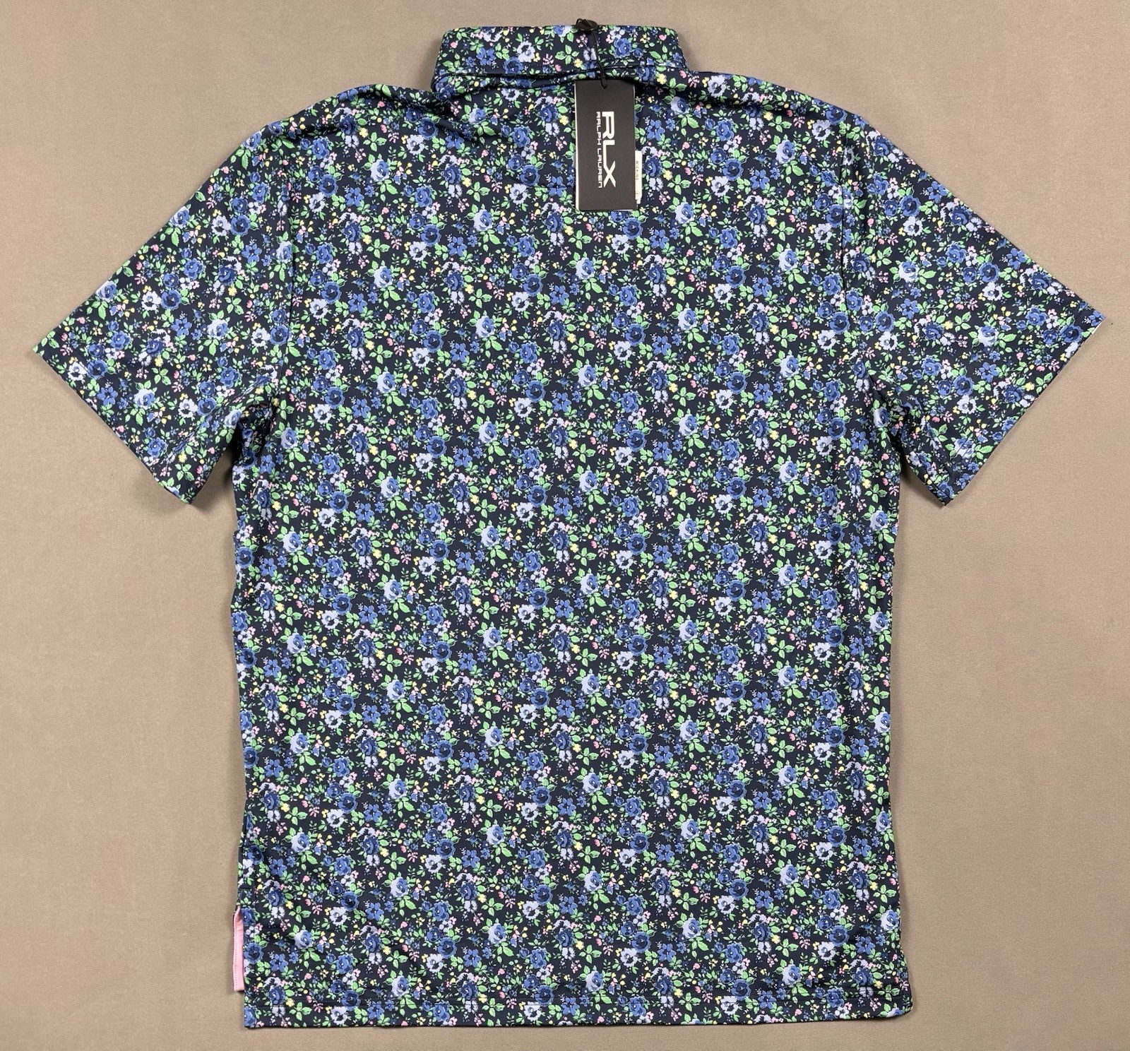 RLX Golf Polo Performance Shirt Classic Fit Floral Print Men’s M-L NWT