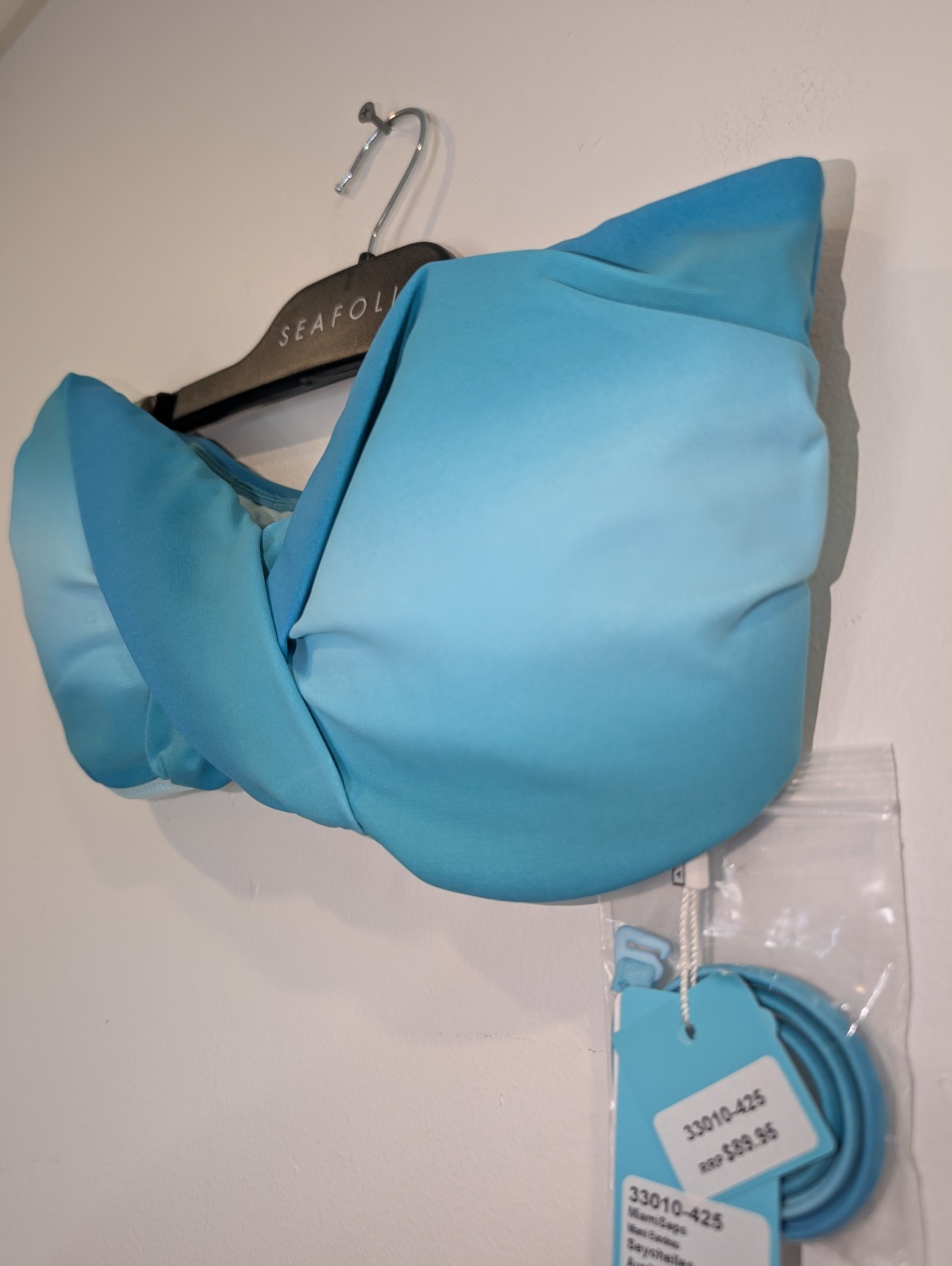 Seafolly Bikini Top Womens Ombre Seychelles Bandeau Size 14 New Tags RRP $89.95