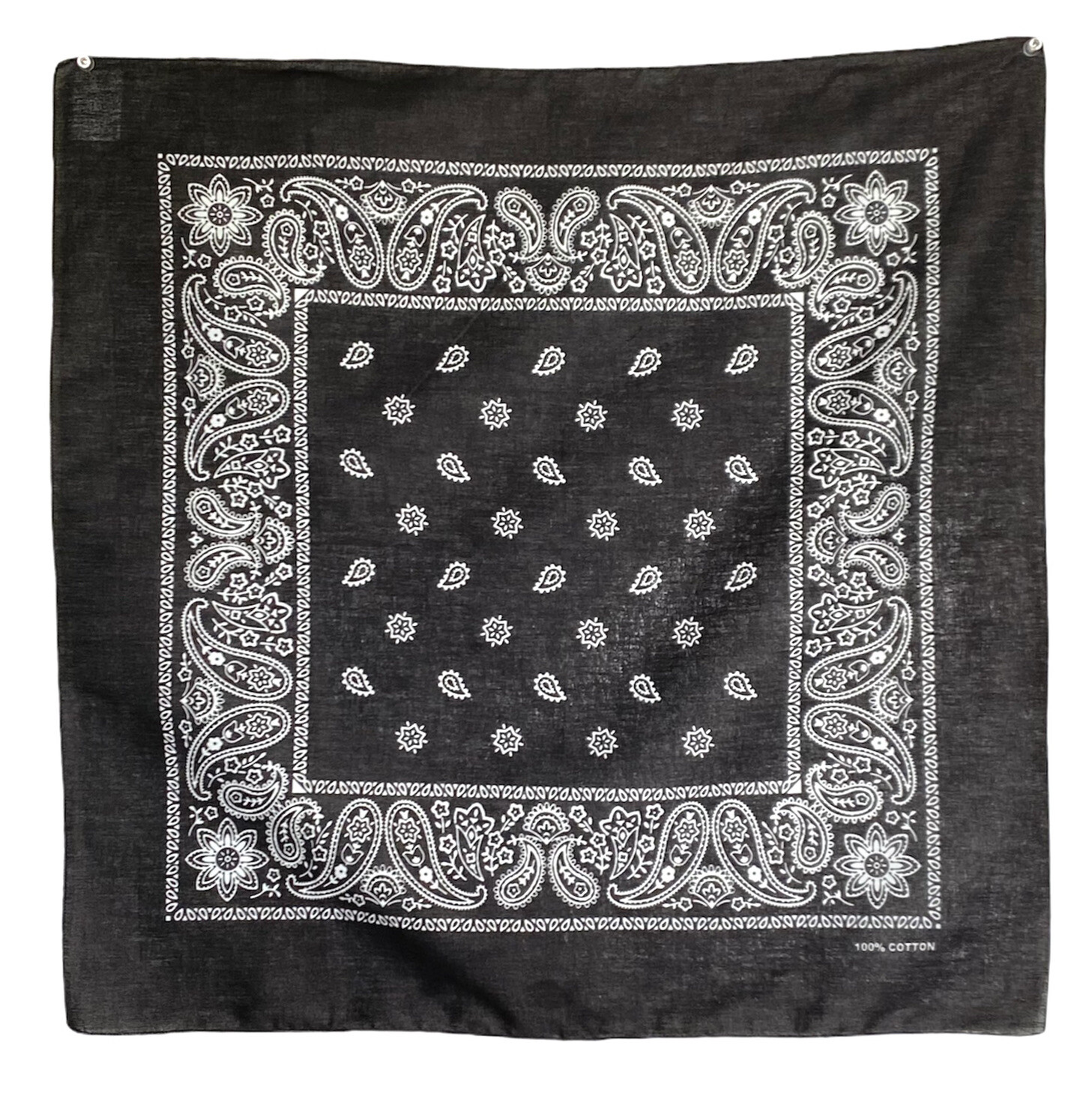 Black Hip Hop Bandana Kerchief Biker Head Scarf Sport DuRag Trainman 22×22