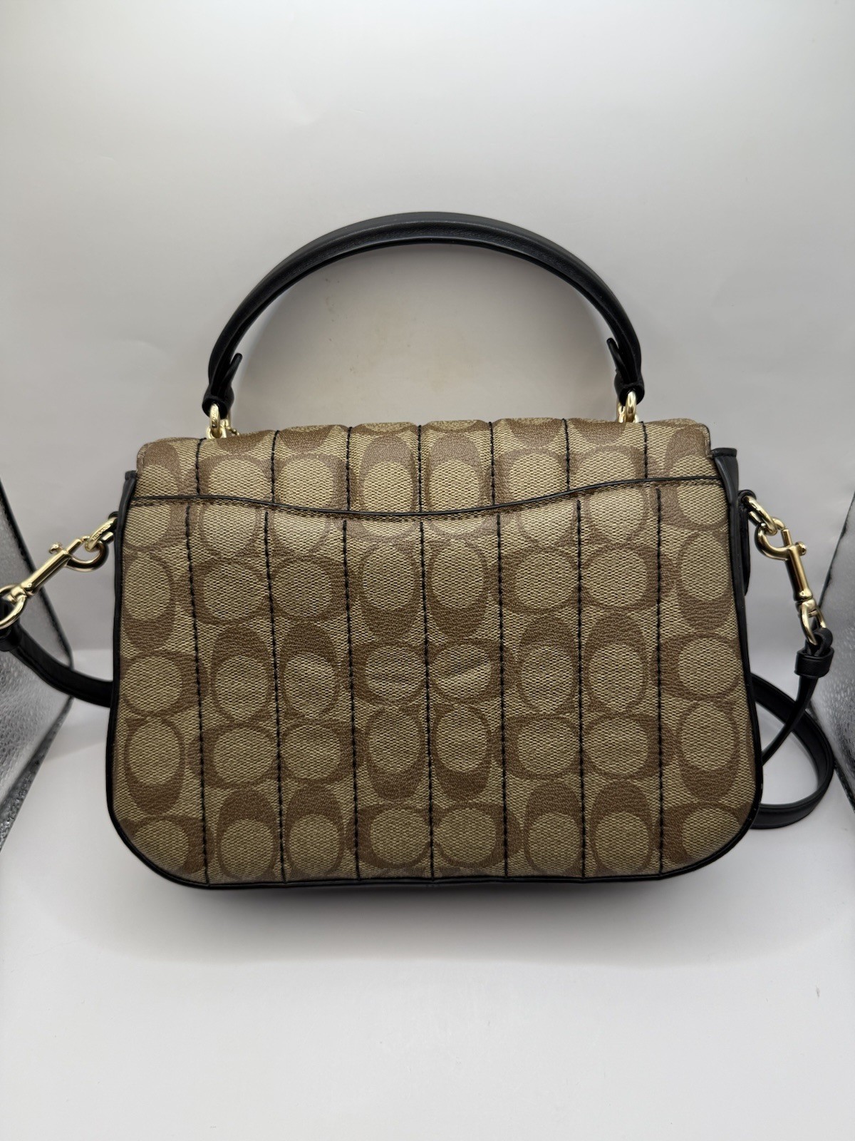 Coach Marlie Top Handle Satchel In Signature Canvas With Quilting C5645