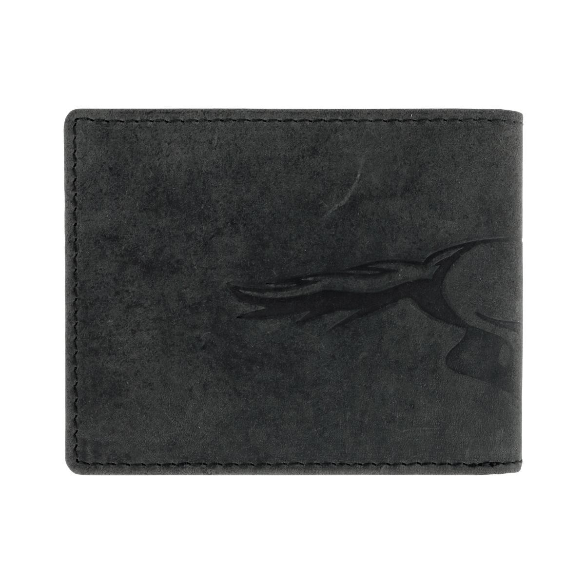 American Bison Men’s Leather Horse Embossed Bifold Wallet