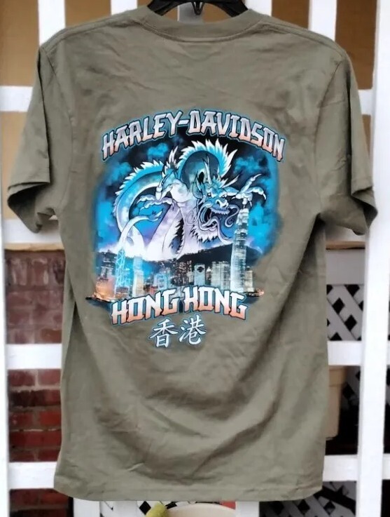 Vintage Harley Davidson Shirt Hong Kong Small? XS?
