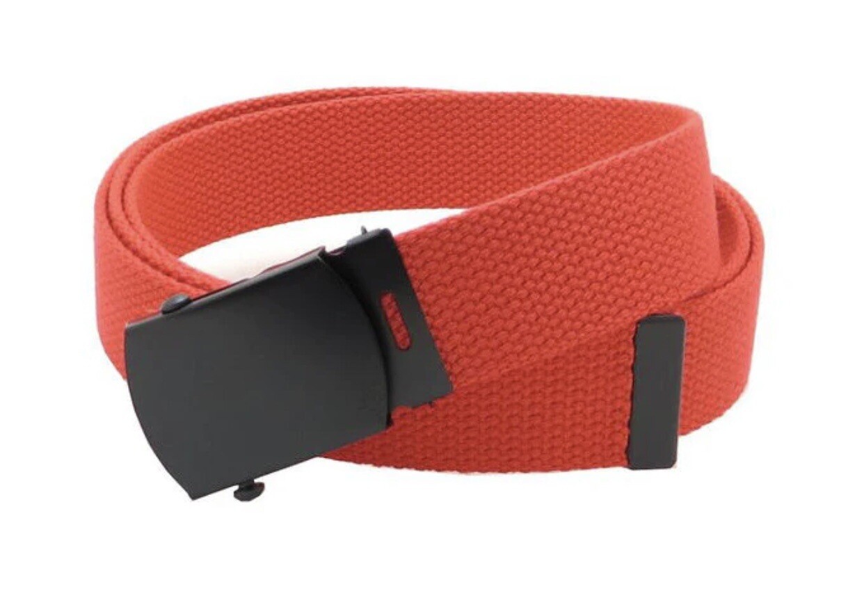 NEW ADJUSTABLE 56”CANVAS MILITARY WEB BELT BLACK SILVER BUCKLE BUY 2 GET 1 FREE