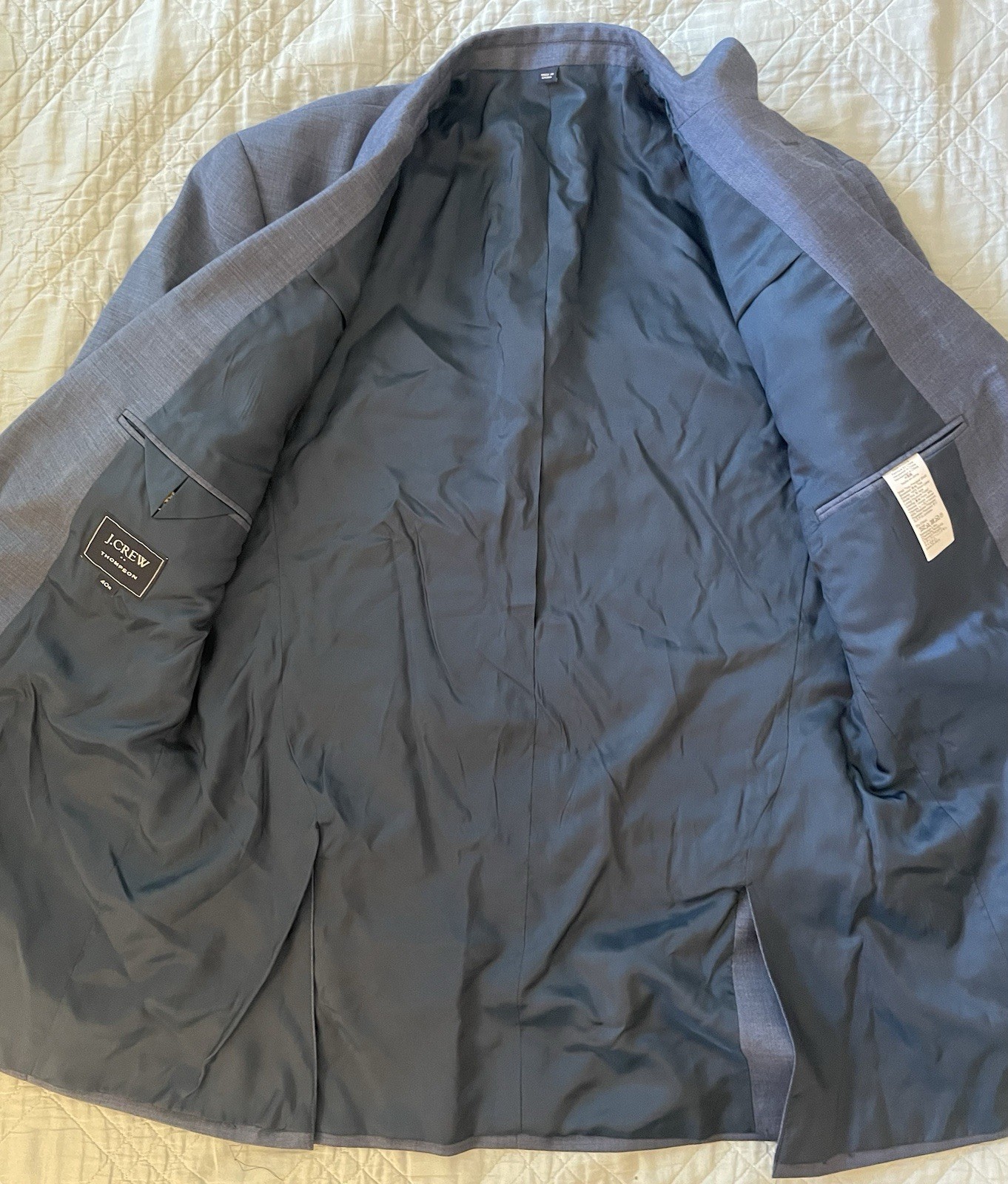 J. CREW Slim-fit Thompson worsted wool suit jacket in Blue Size 40 R $398 G1730