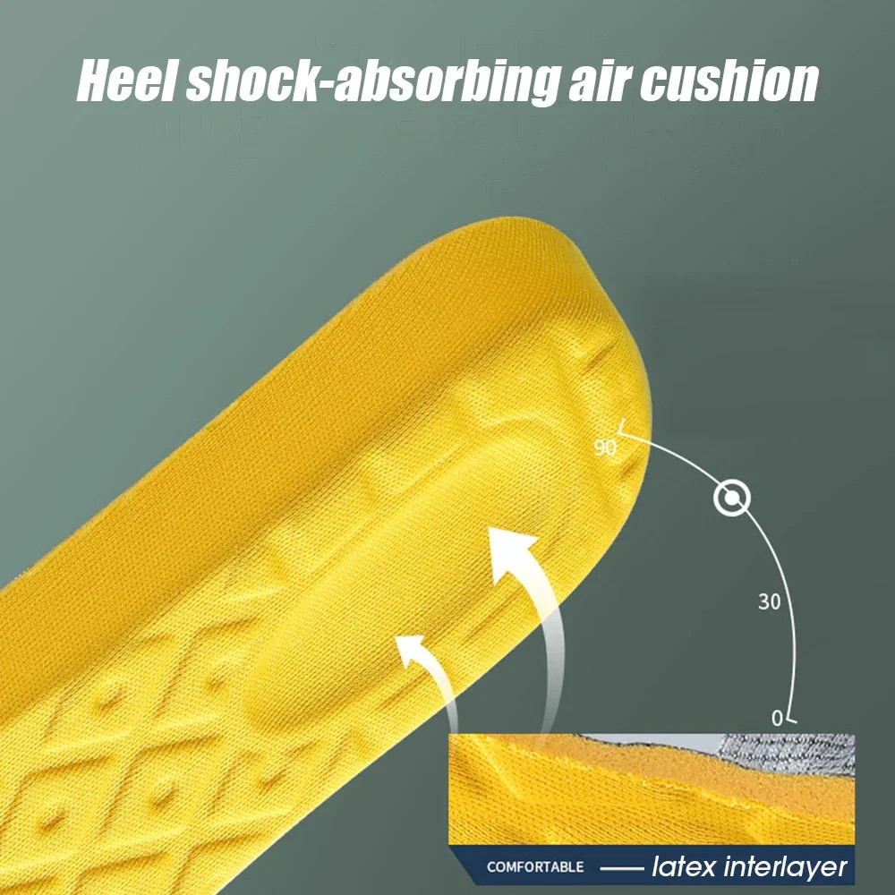 2/6pcs Unisex Memory Foam Insoles Soft Feet Care Deodorant Absorb-Sweat Cushion