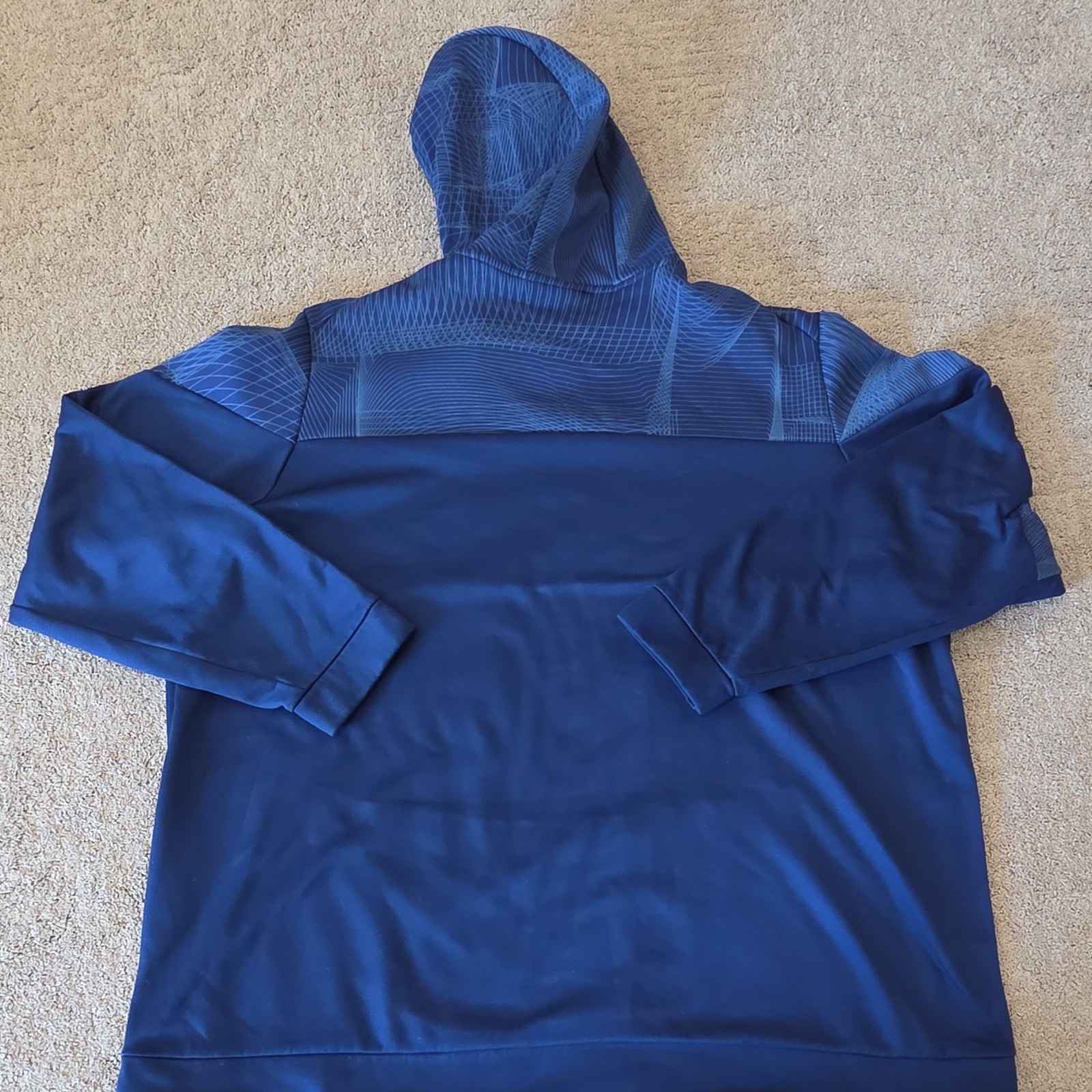 NIKE Dri Fit Hoodie Blue Mens Big and Tall Size 4XLT