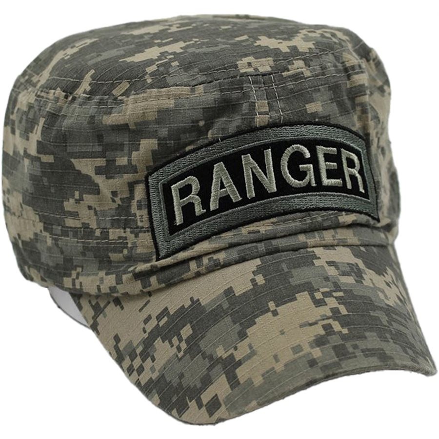 NEW U.S. Army Ranger Insignia Flat Top Cap. 2 tone Digital Camo. 5866