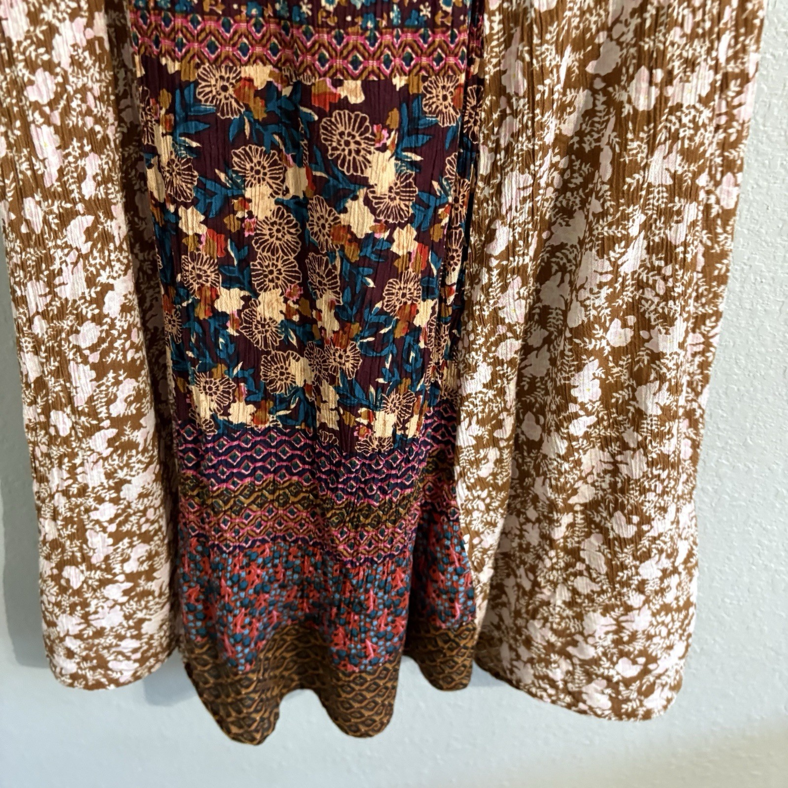 Natural Life Boho Patchwork Maxi Skirt Sz L Boho Festival Peasant Cottagecore