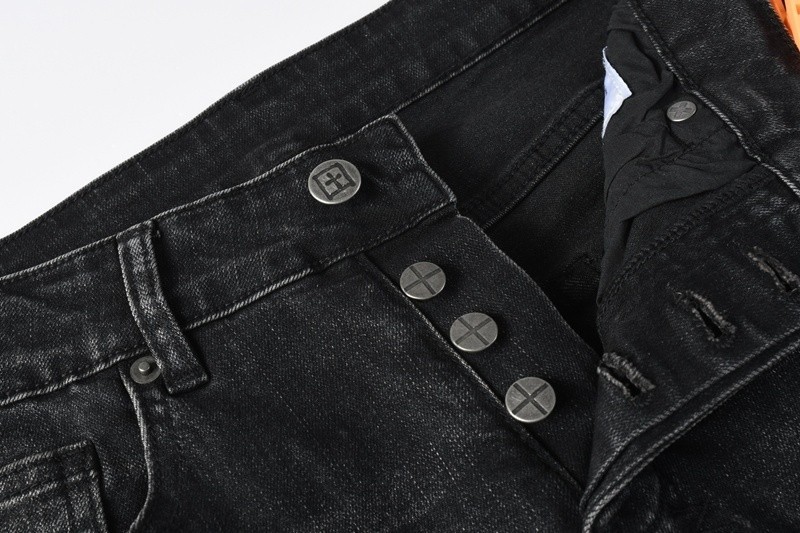 ksubi jeans men Black ripped embroidered jeans 3052 size28to40