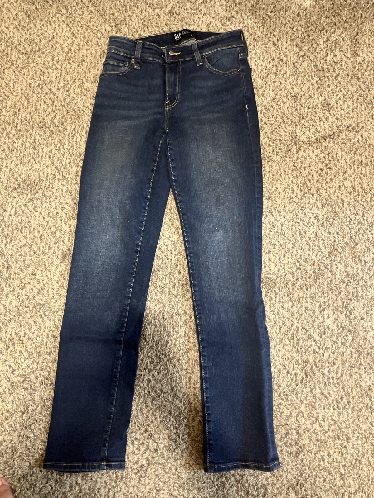 Gap Womens Size 2r Dark Wash Mid Rise Always Skinny Denim Blue Jeans