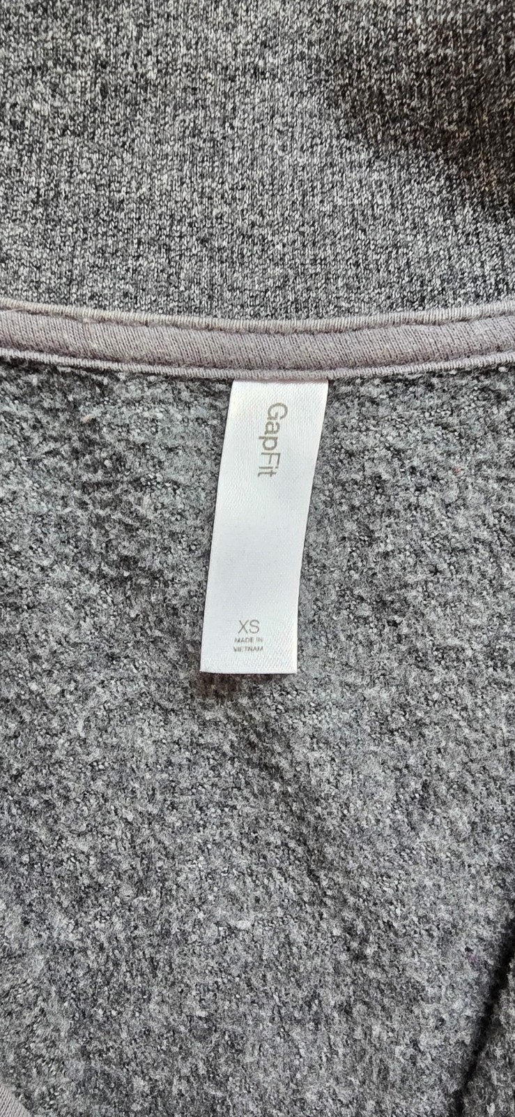 Gapfit Charcoal Grey yoga full zip up jacket size xs