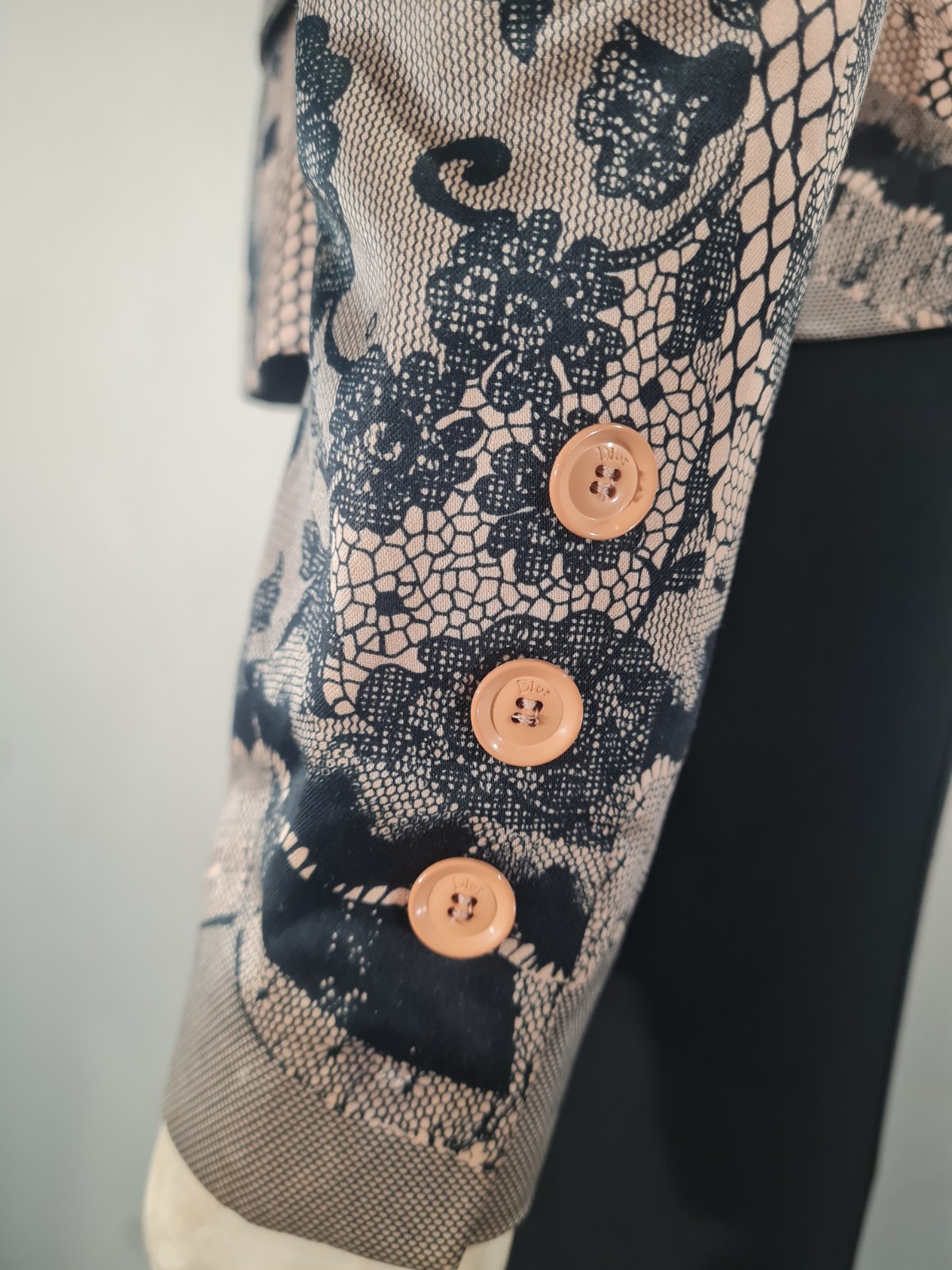 CHRISTIAN DIOR Spring 2006 Lace print jacket by JOHN GALLIANO
