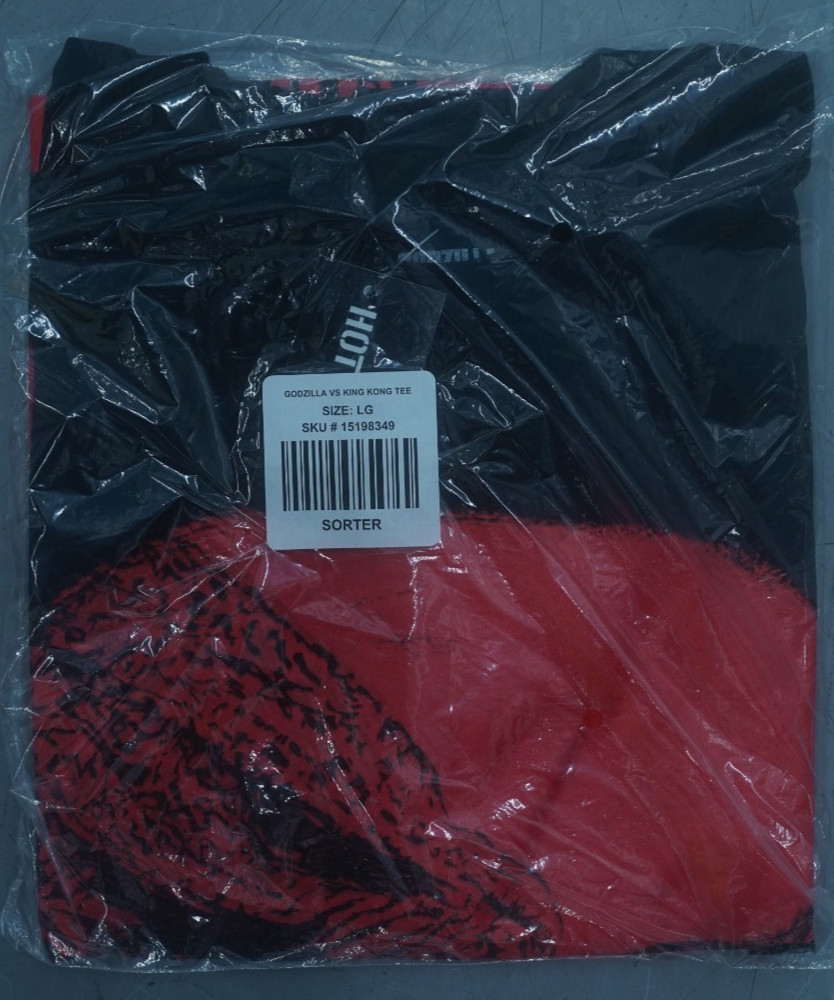GODZILLA VS KING KONG GVK FACE OFF T-SHIRT BLACK SIZE LARGE SEALED NEW WITH TAGS