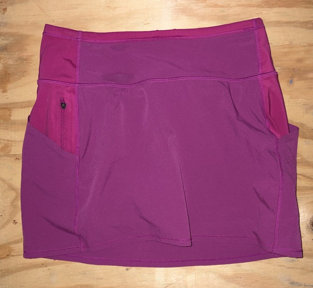 Athleta Action Skort In Dobby 14.5″ Magenta Women’s XS Athletic Skirt Pockets