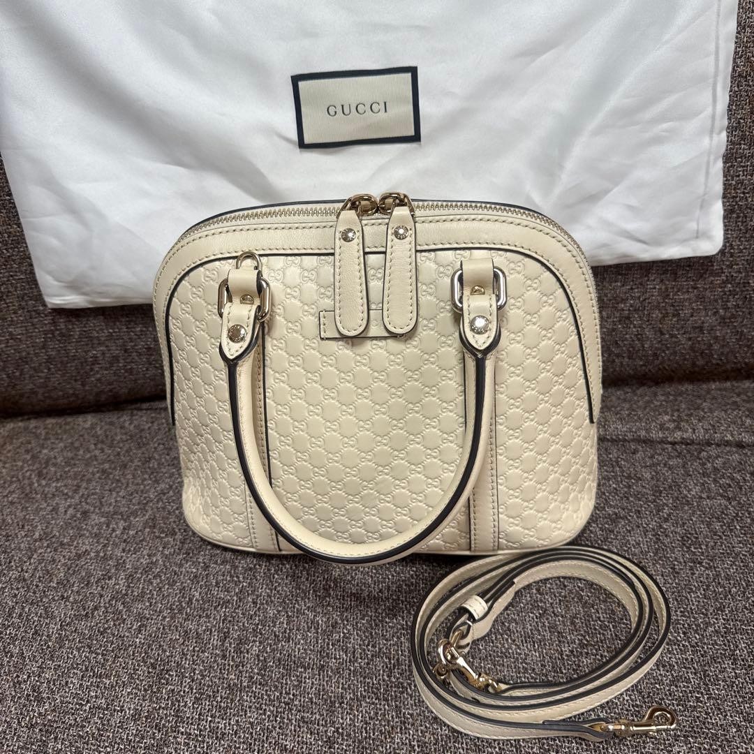 GUCCI Micro Shima 2way Bag Excellent Condition Gucci Gift Present 0611b