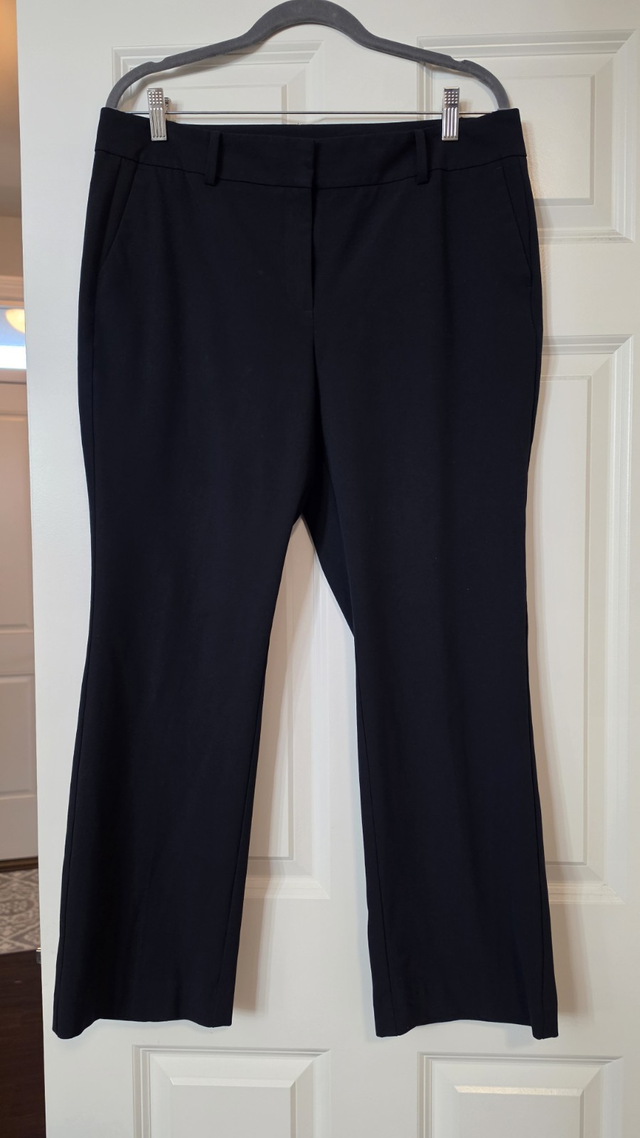 Ann Taylor Factory Women’s 12P Petite Navy Blue Stretch Bootcut Dress Pants