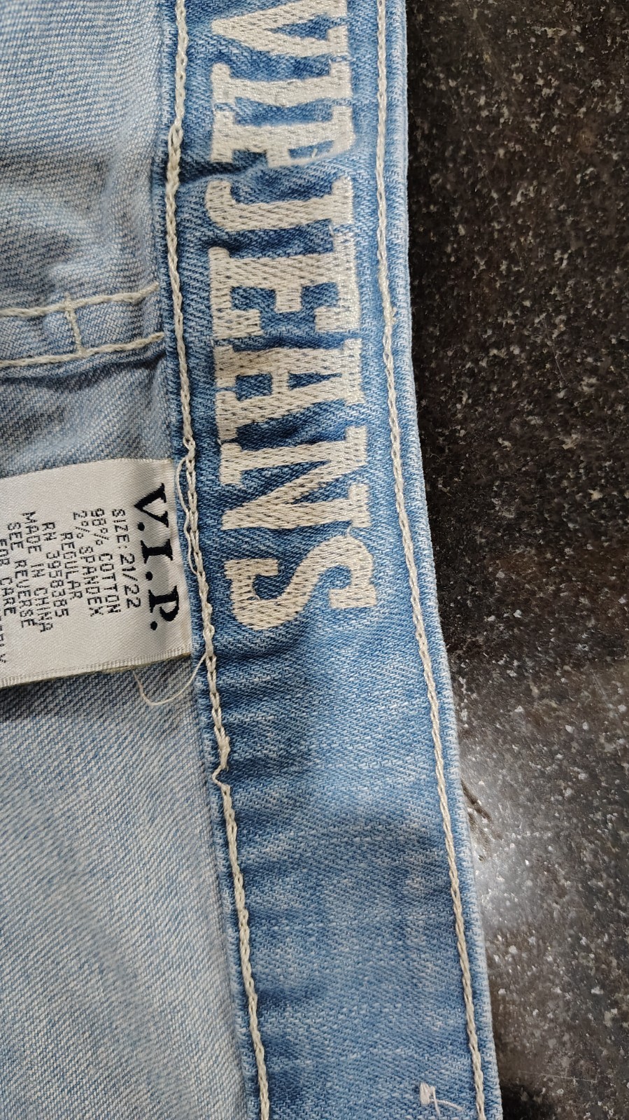 women’s VIP Jeans light blue denim distressed jeans size 21/22 plus
