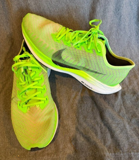 Nike Zoom Pegasus Turbo 2 Volt Green Running Shoes Mens 11.5 Trainer Sneaker