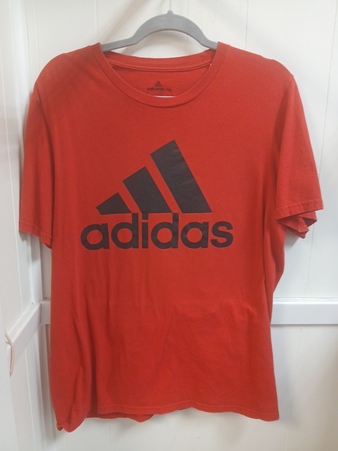 Adidas Red Graphic Logo T-Shirt Size Large #161