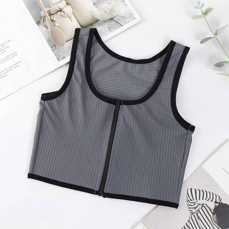 Trans Lesbian Tomboy Strengthen Flat Chest Binder Short Vest Breast Cover