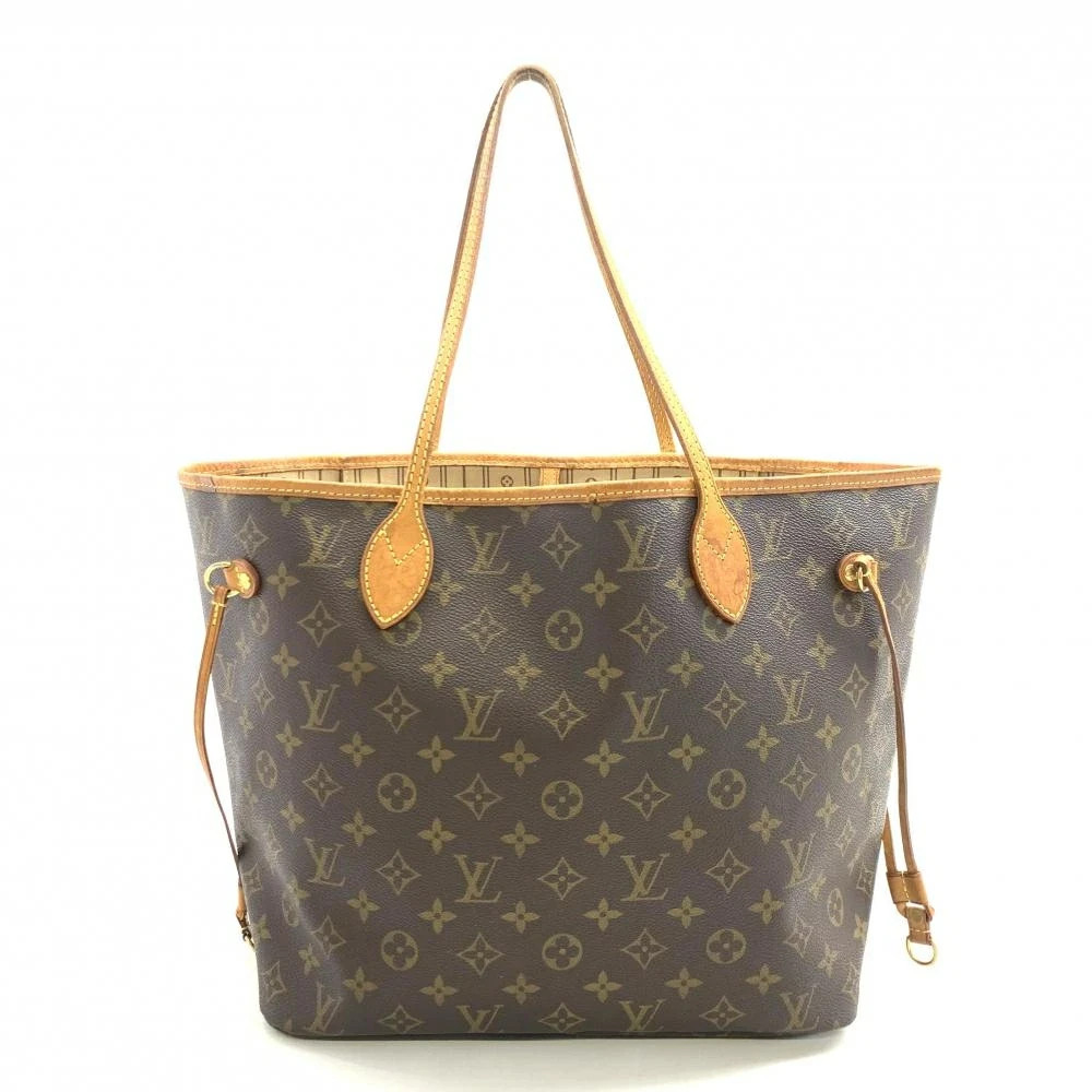 Louis Vuitton Neverfull MM Monogram Canvas Brown Shoulder Tote Bag M40156