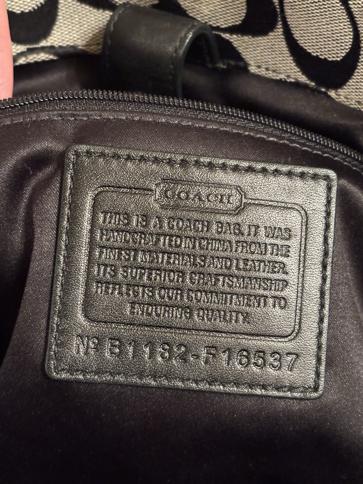 Coach Vintage Penelope F16537 Signature Tote Bag