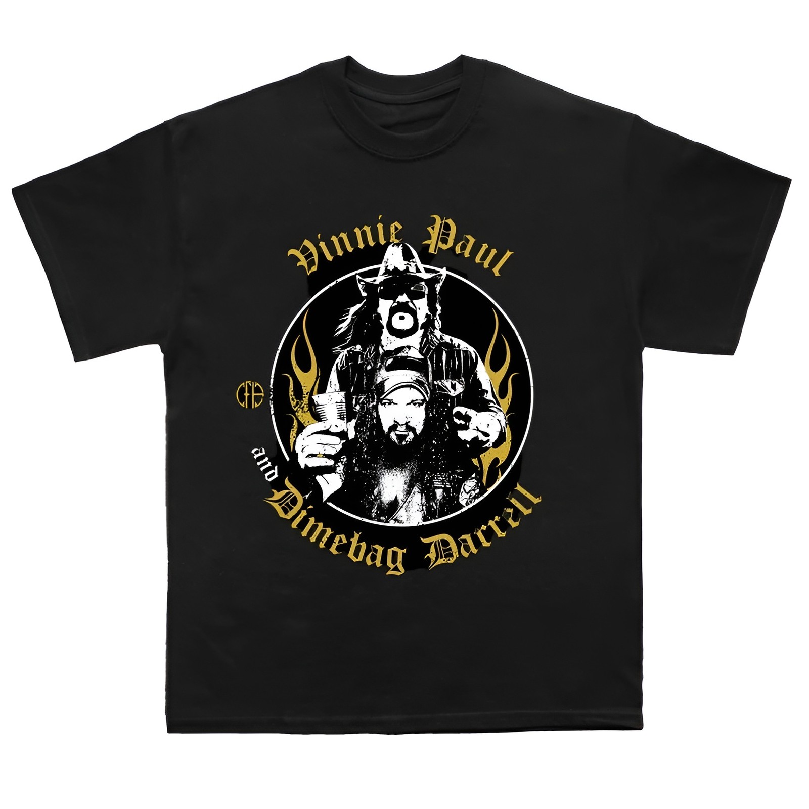 Authentic Abbott Brothers Vinnie Paul & Dimebag Darrell T-Shirt S NEW
