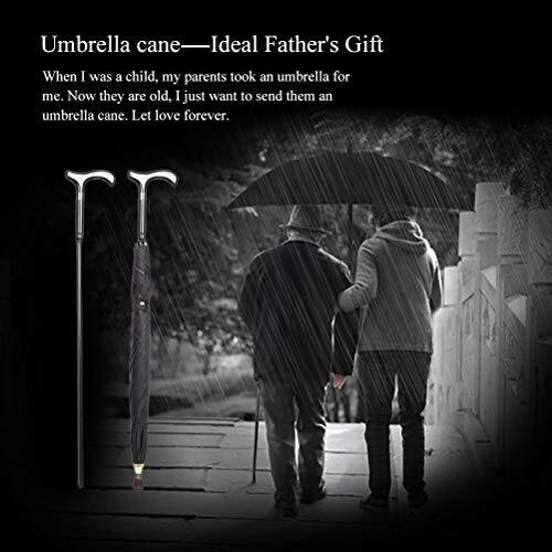 2-in-1 Walking Sticks Umbrella – Windbreak Ribs Walking Cane Assorted Colors