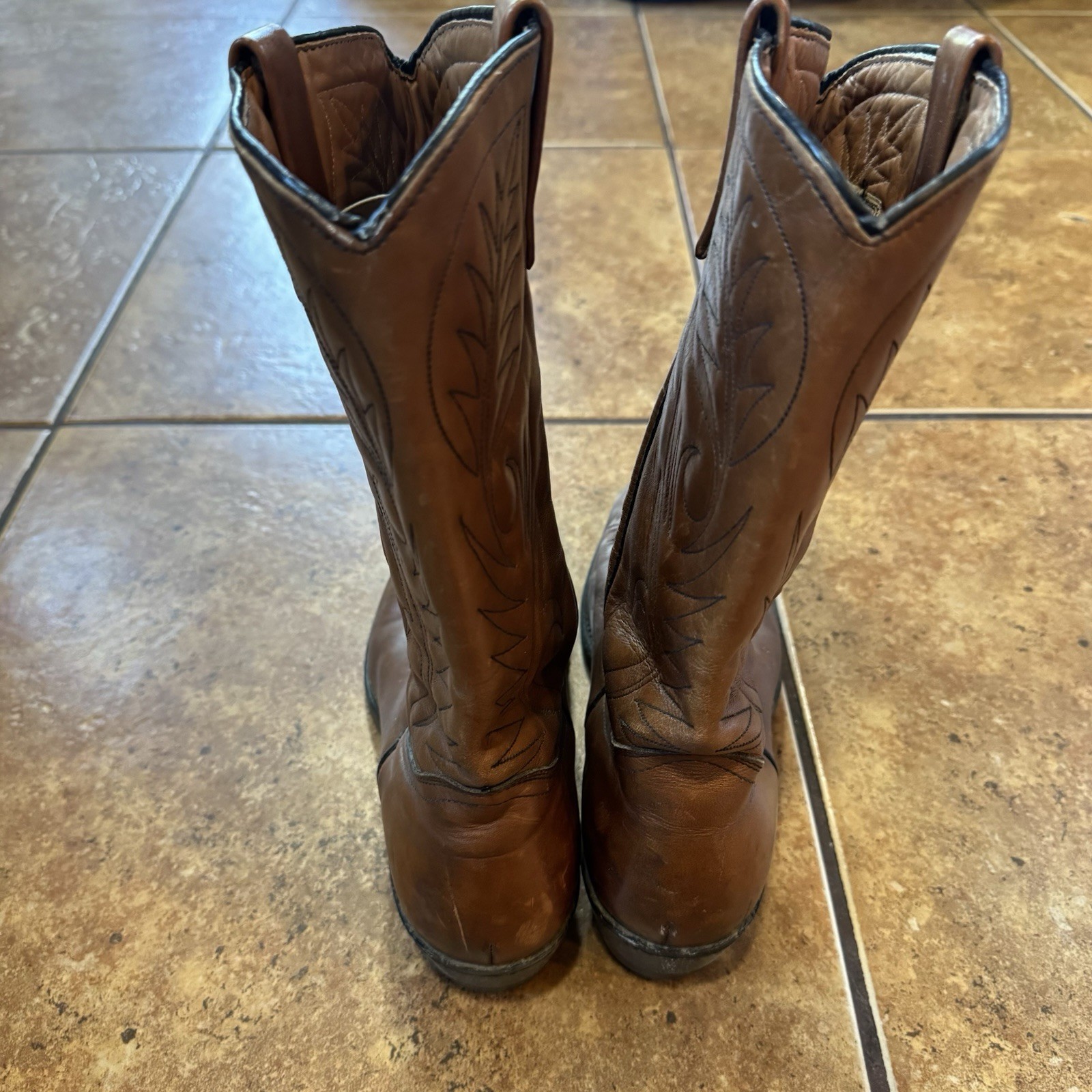 Vintage Red Wing Pecos Cowboy Boots Leather Made In USA Sz 11.5 B Western