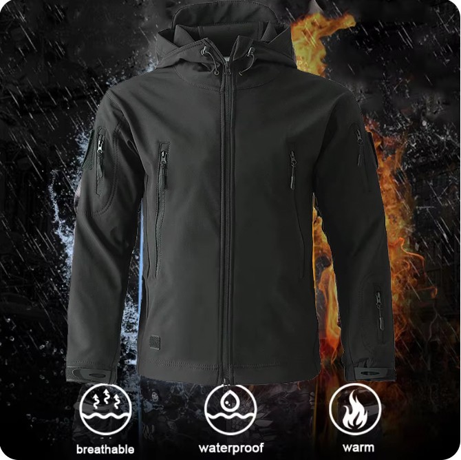 Men’s Waterproof Ski Jacket Winter Warm Jackets Snow Thermal Fleece Work Coat US