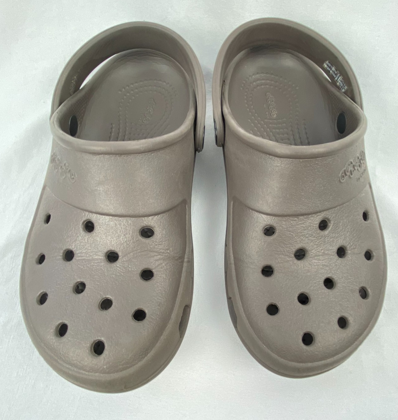 CROCS Unisex M4 W6 Brown Jibbitz Classic Clogs Slip On Sandals Shoes