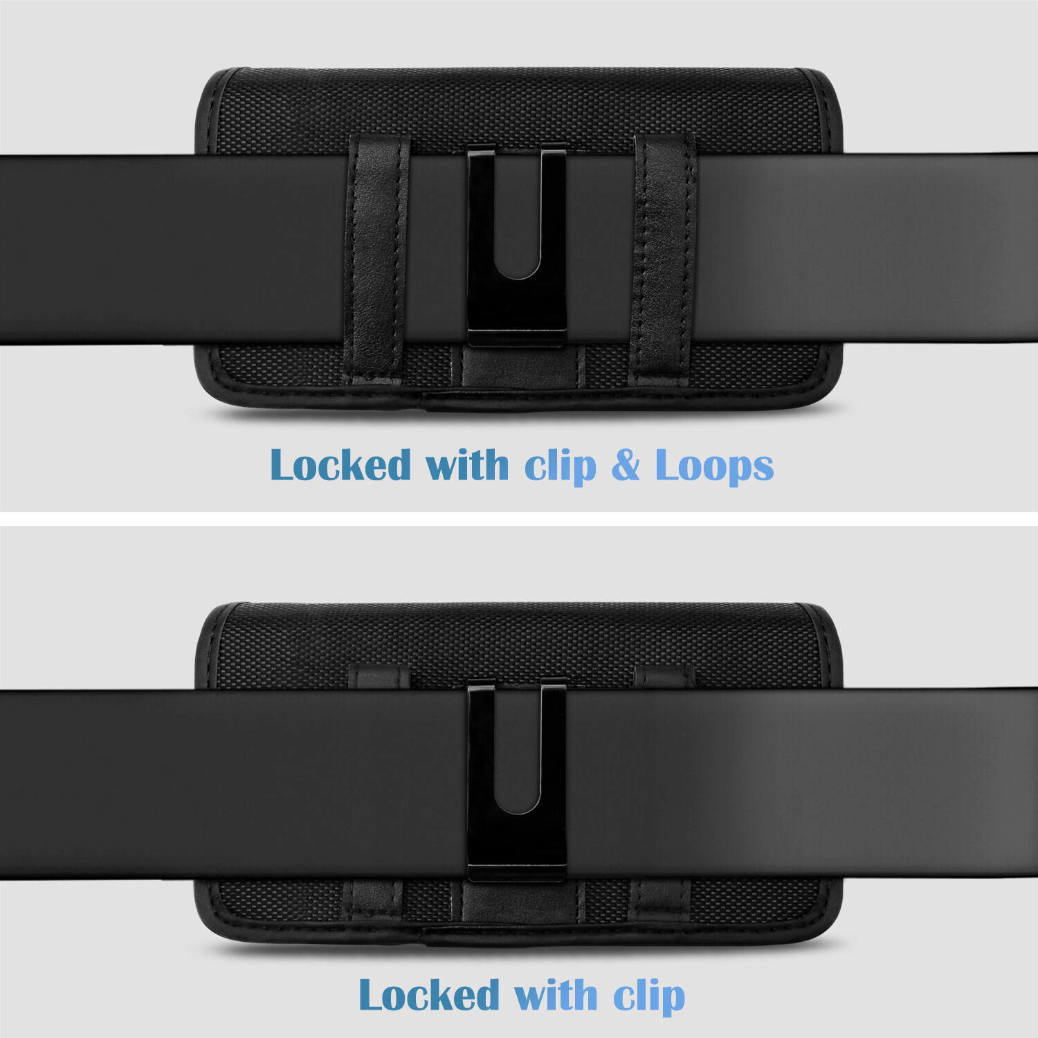 Oxford Cell Phone Waist Belt Clip Holster Loop Bag Pouch Card Holder Case​ Cover