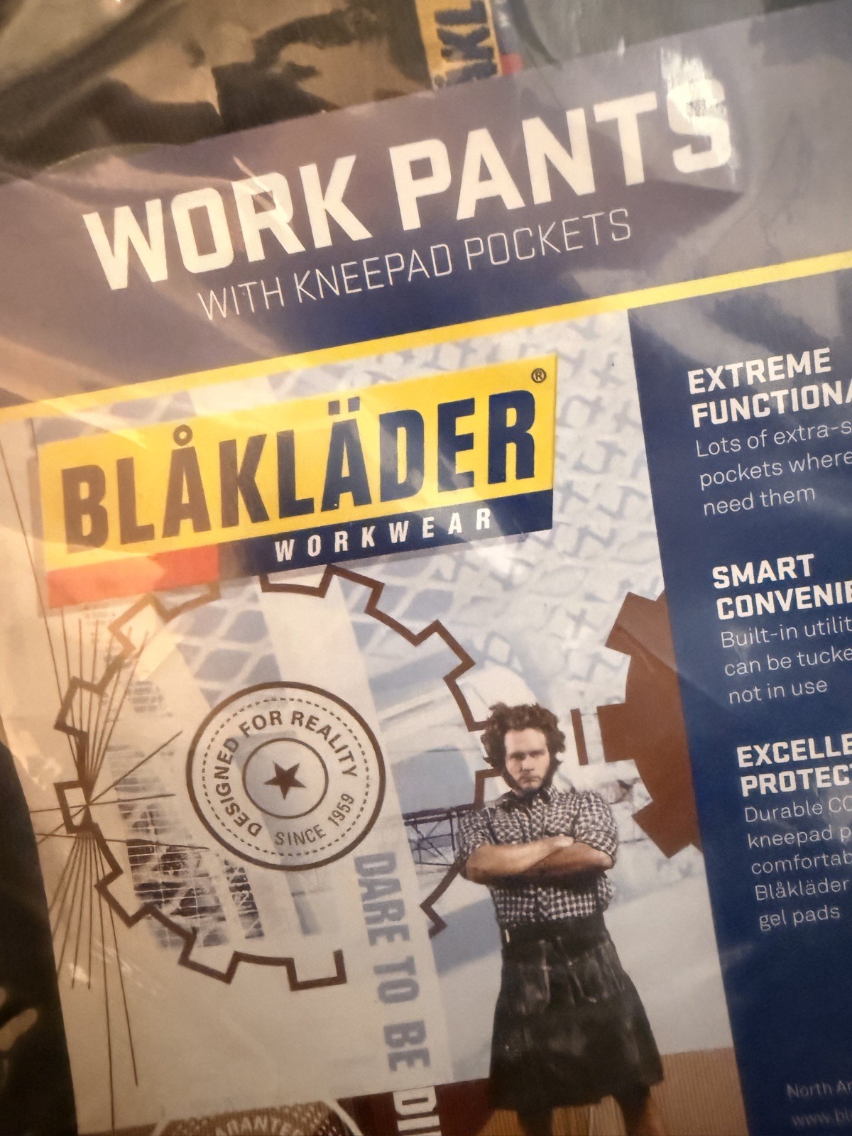 ❤️ BLAKLADER WORK PANTS | CARPENTER | SIZE 38×34 | NEW | NO RSRV! | SEE DETAILS!