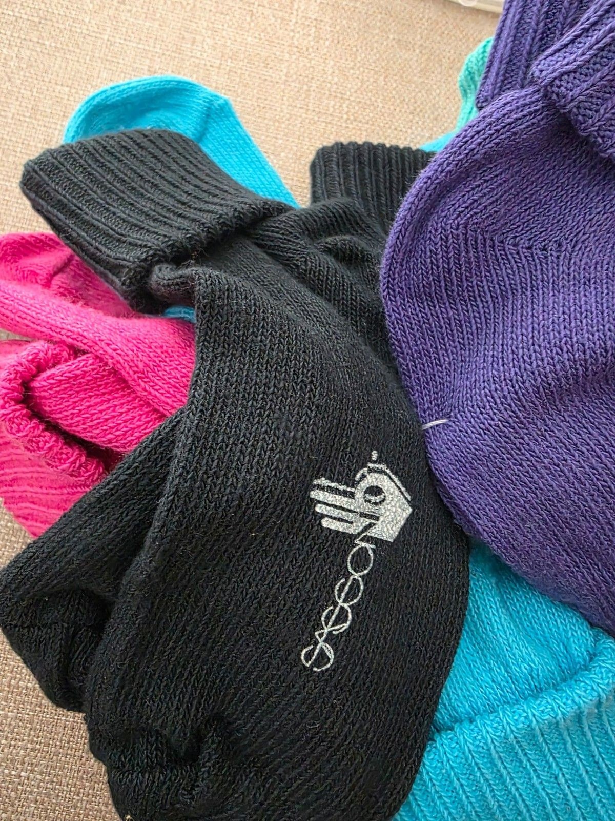Vintage 1990’s Sassoon Womens Socks New Sock Size 9-11 6 pairs k