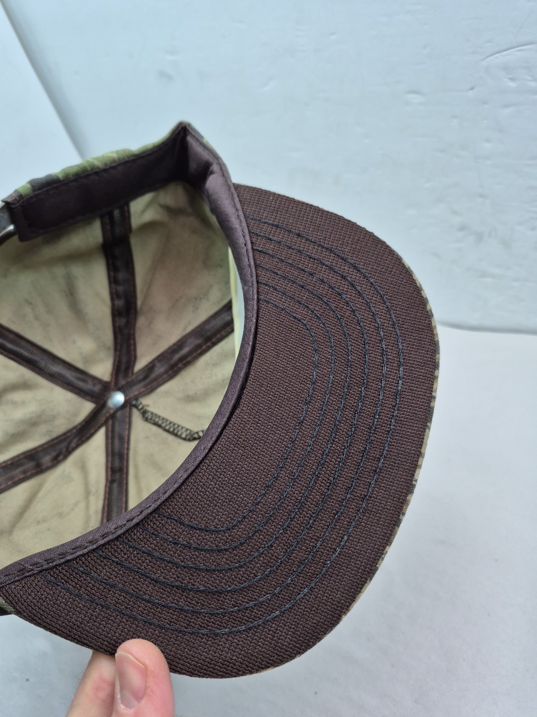 NOS Vintage 90s Ford Camo Trucker Hat Snapback Cap USA Made Work Wear