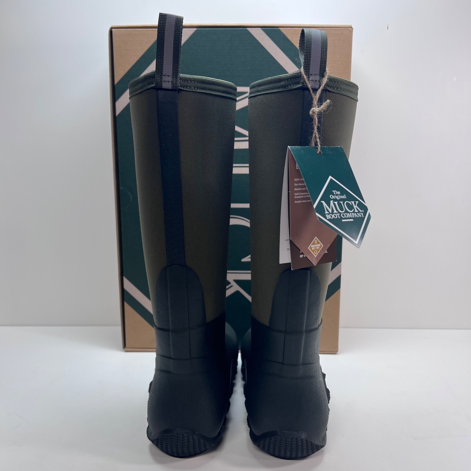 Muck Edgewater Hi 15″ Mens Boot Waterproof Moss Green Size 7,8,13,&14 New In Box
