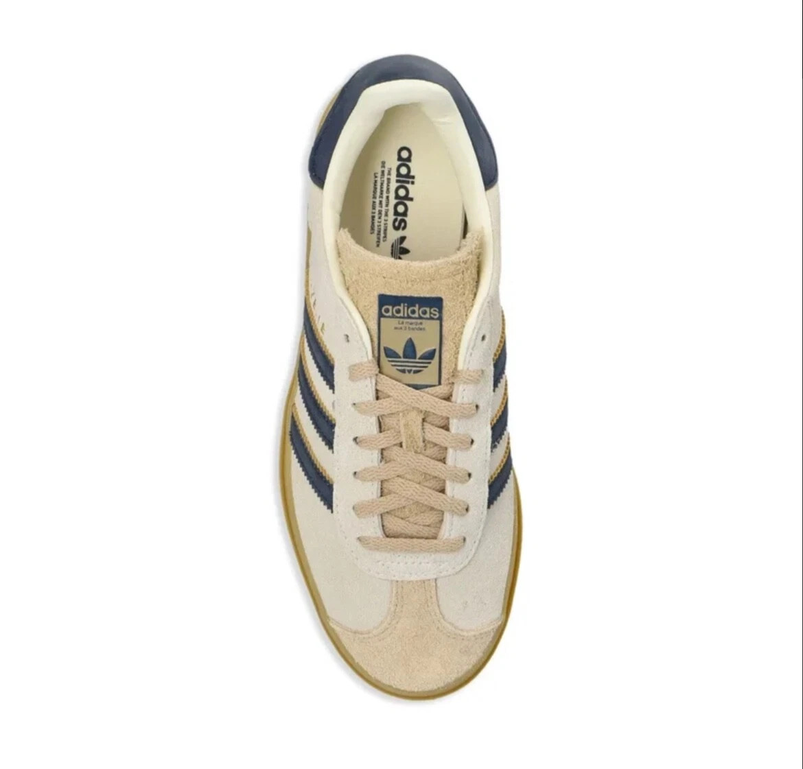 SIZE 9.5 WOMENS – NEW Adidas Women’s Gazelle ‘Cream Black Gum’ – JS3892