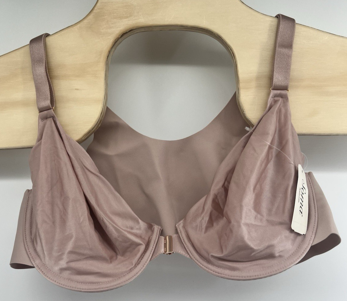Soma Vanishing 360 Unlined Perfect Coverage Front Closure Bra 40B Adobe Rose New