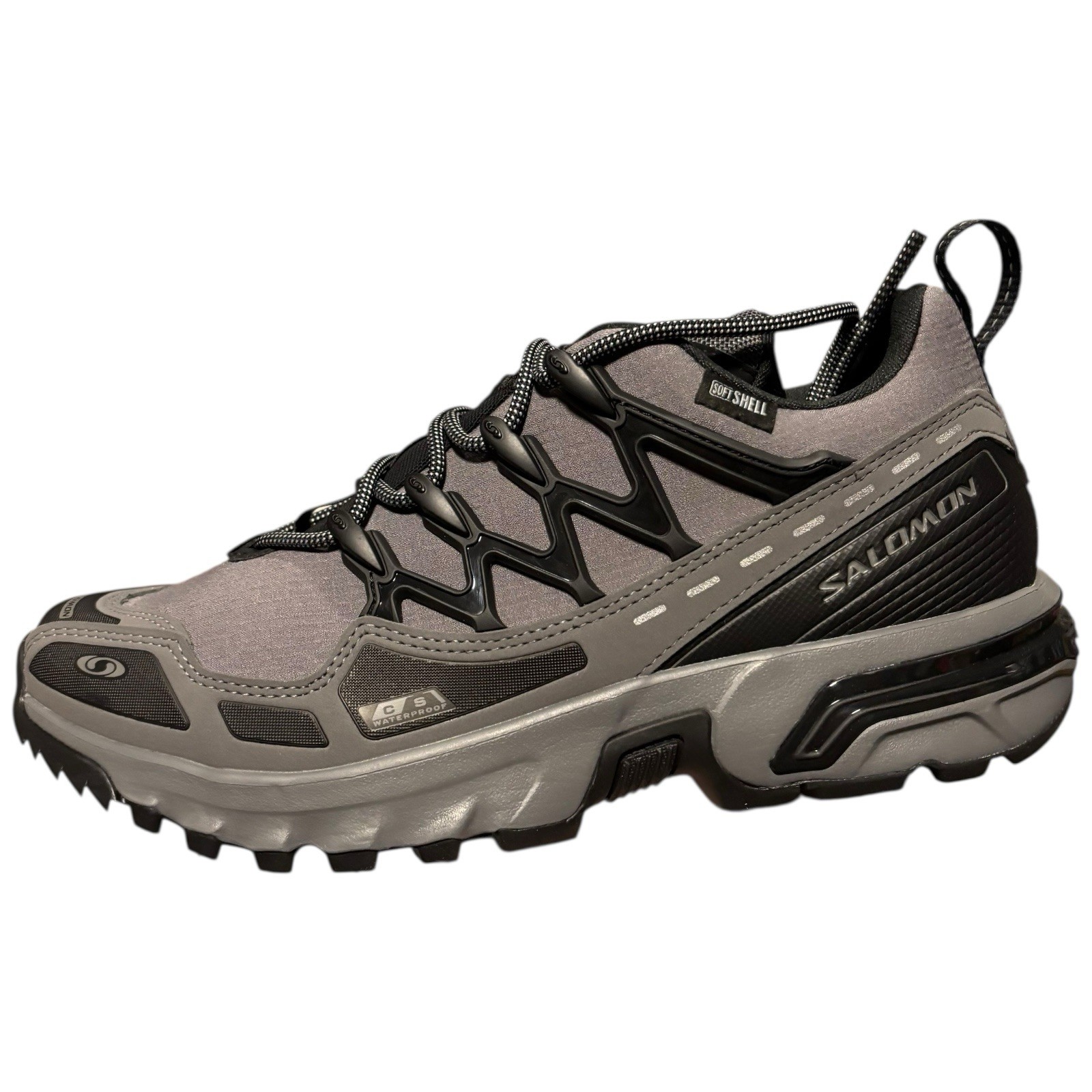 Salomon ACS+ CSWP Hiking Trainers UK 7 EUR 40 2/3 Brand New Grey Black Under RRP