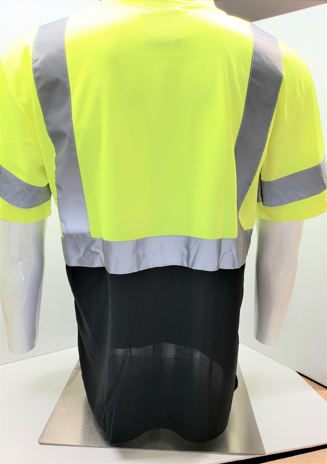 CLASS 3 Short Sleeve Safety Shirt , Polyester Birdeye Mesh